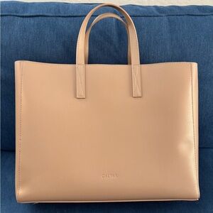 Calpak Haven Laptop Leather Tote Bag